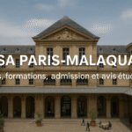 Vue de la cour historique de l’ENSA Paris-Malaquais avec son architecture classique, lieu emblématique des études d’architecture à Paris